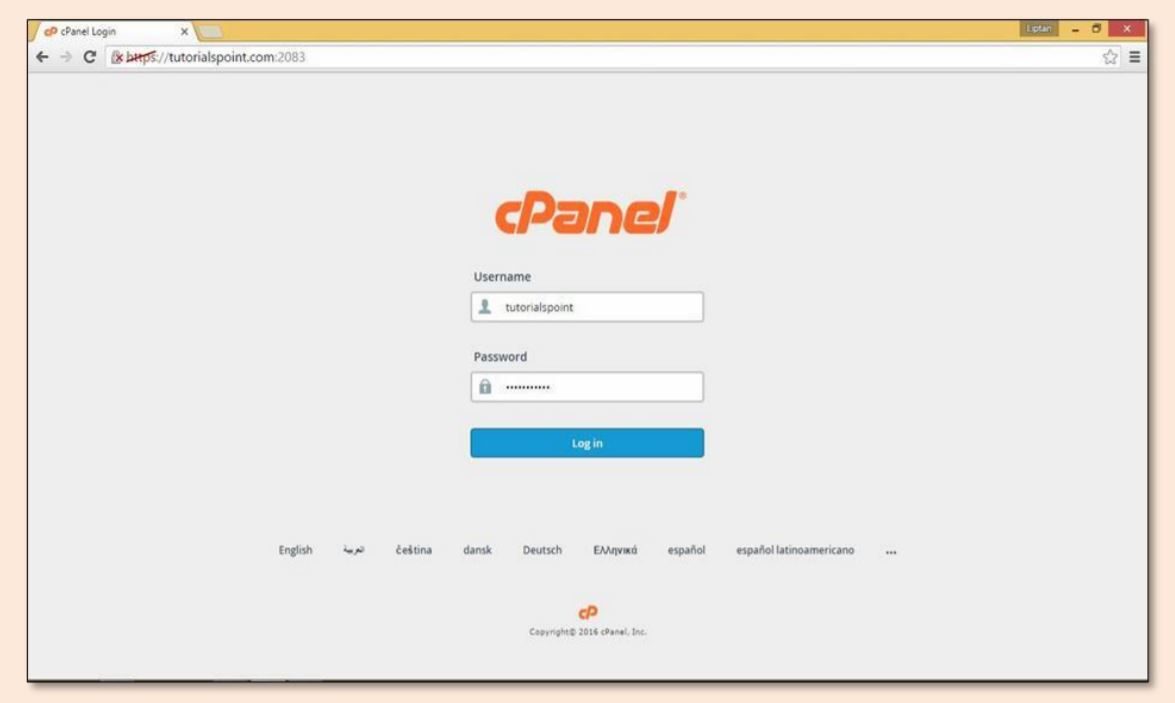 How To Login In CPanel - New Perspective Design