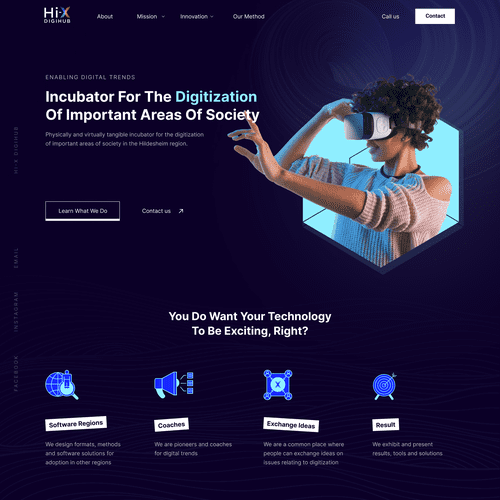 Technology website design Technology website design