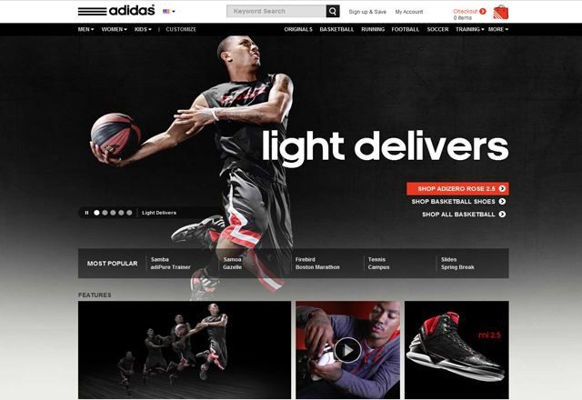 sports web design