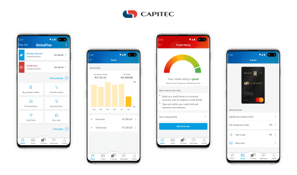 capitec Banking app has a great UX design