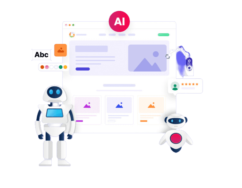 AI Generated website design