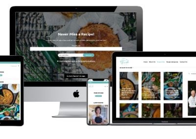 Fresh Kitchen Recipe Website Design
